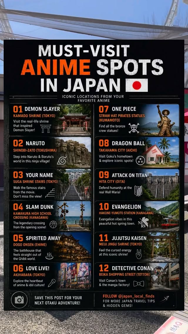 8 Attractions in Japan