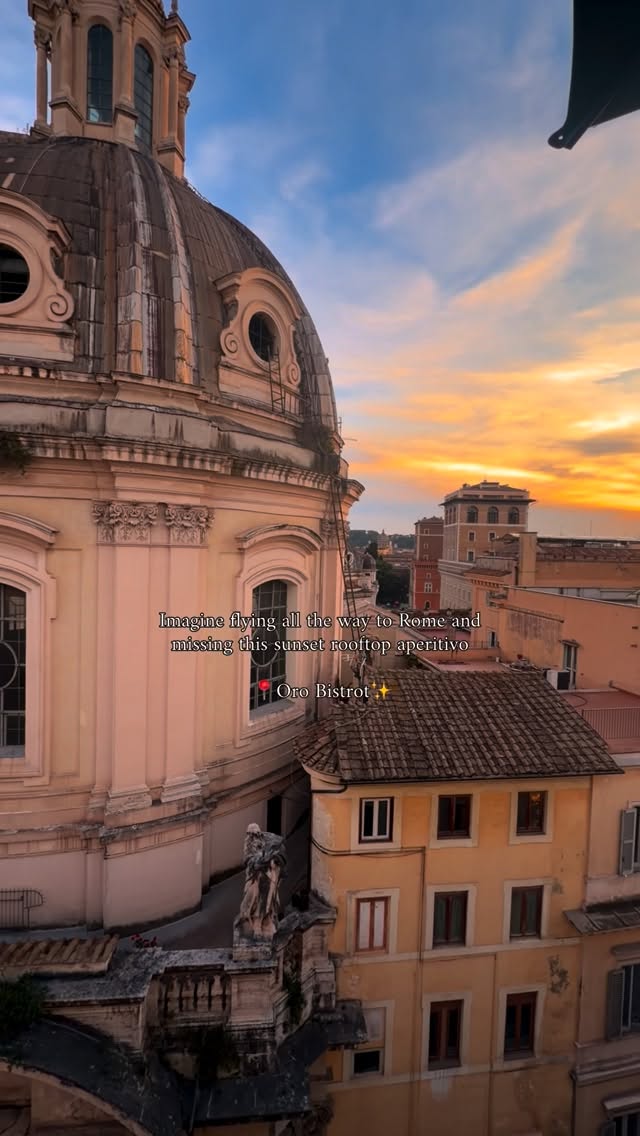 Rome Rooftop Bar Offers Stunning Sunset Views