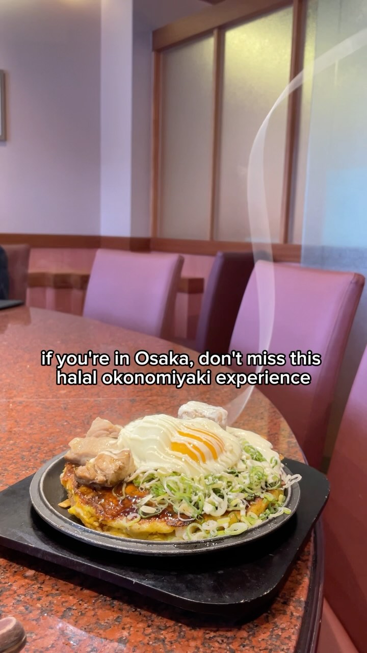 Halal Okonomiyaki In Osaka's Dotonbori