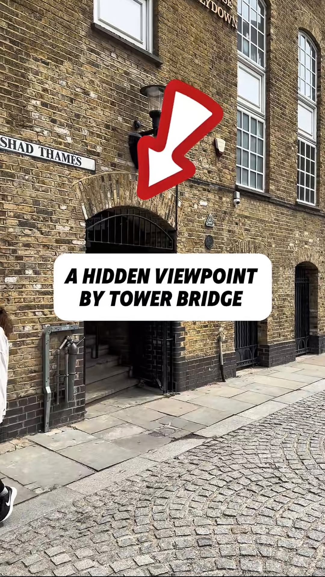 Historic River Stairs Near Tower Bridge