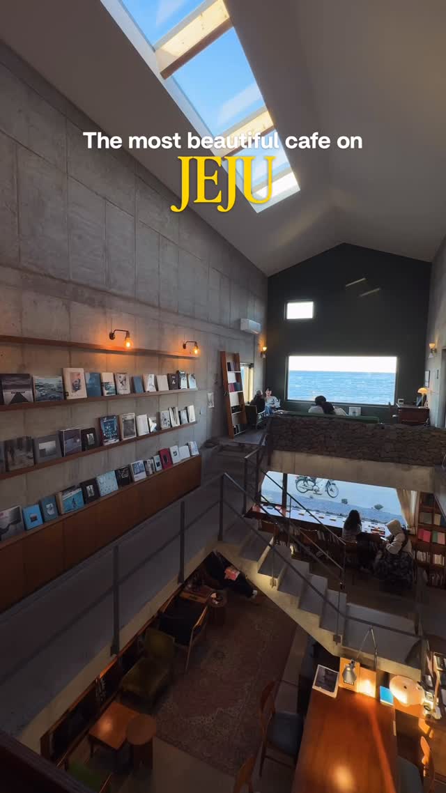 Scenic Jeju Cafe With Coastal Views