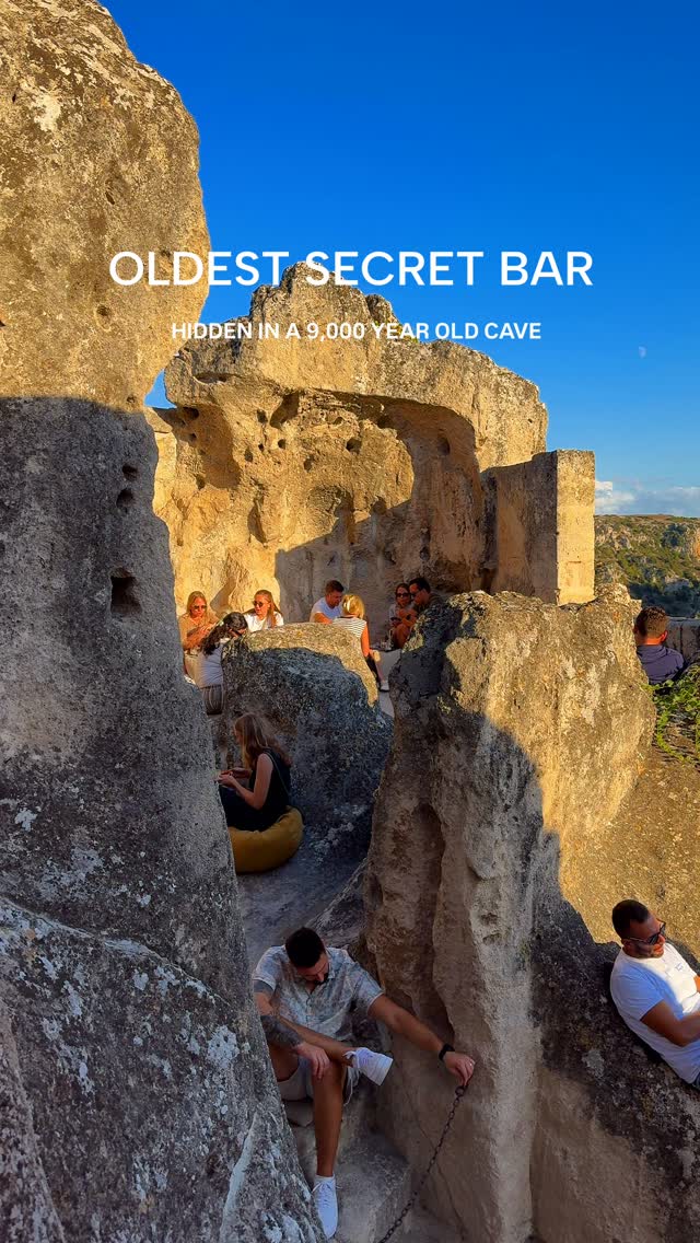 Ancient Cave Becomes Hidden Bar In Matera