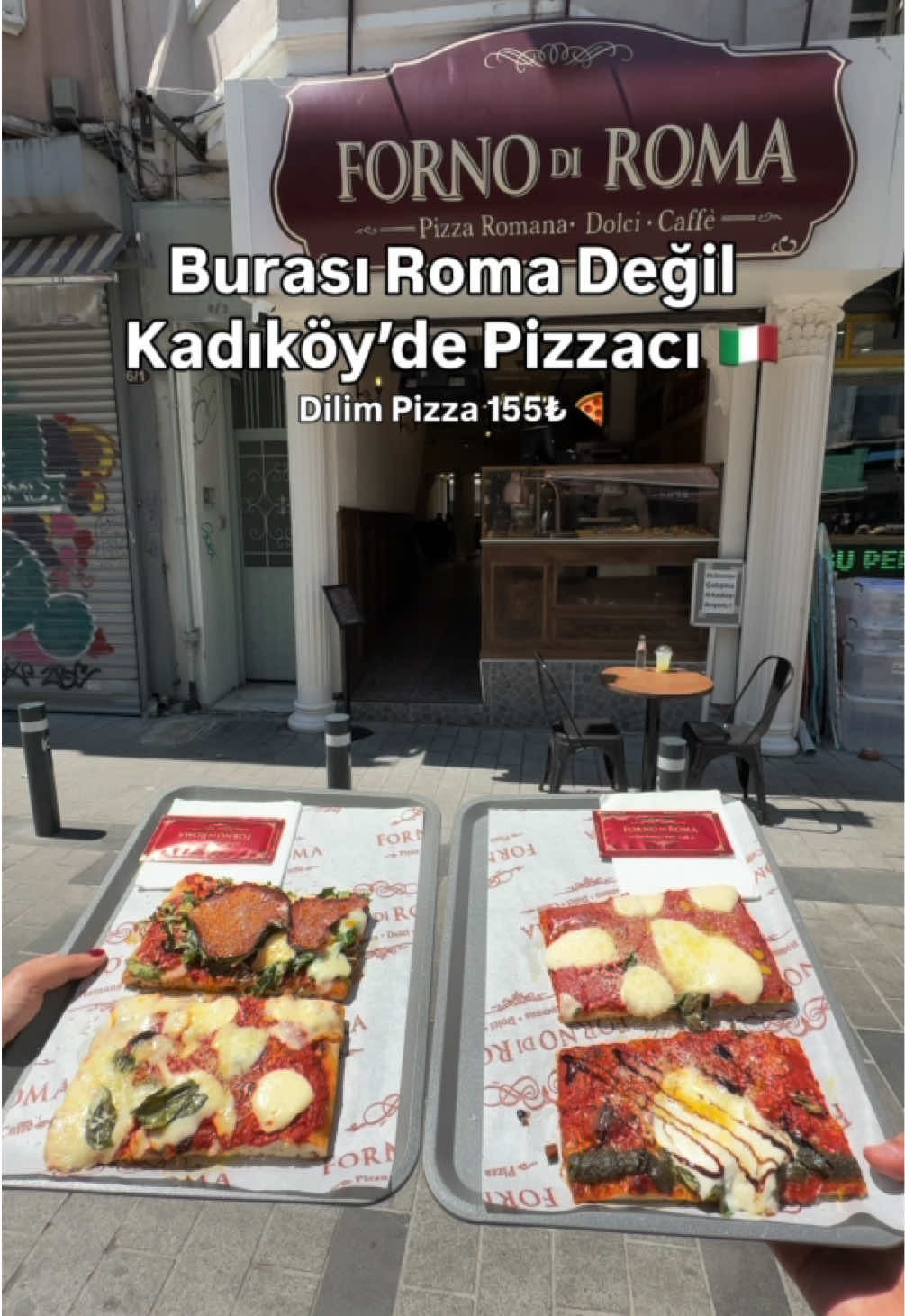 Kadıköy Pizzeria Serves Sliced Italian Pizza