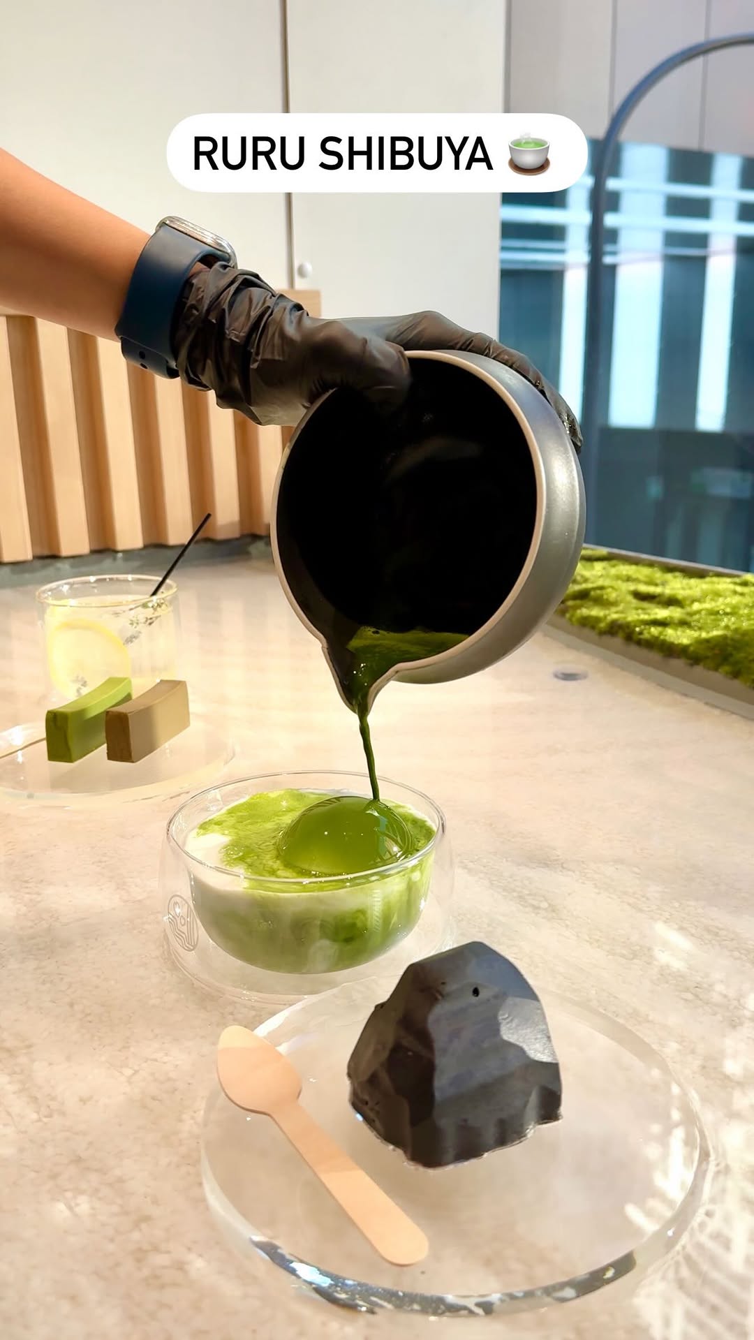 RURU Shibuya's Unique Water Table Cafe Experience