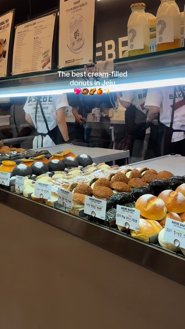 Abebe Bakery's Cream Donuts A Must-Try on Jeju