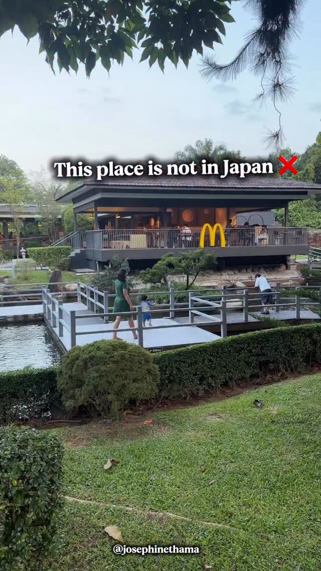 Scenic McDonald's With Japanese Garden