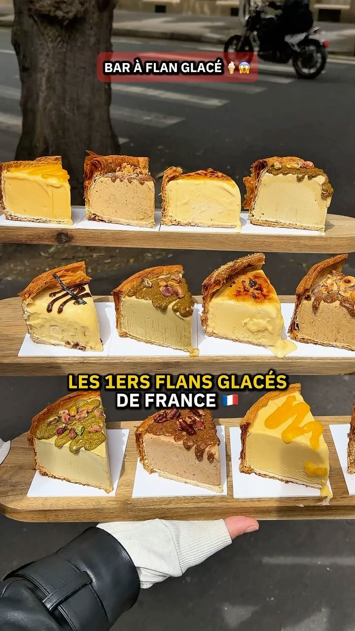 Paris Bakery's Frozen Flan Bar Creations