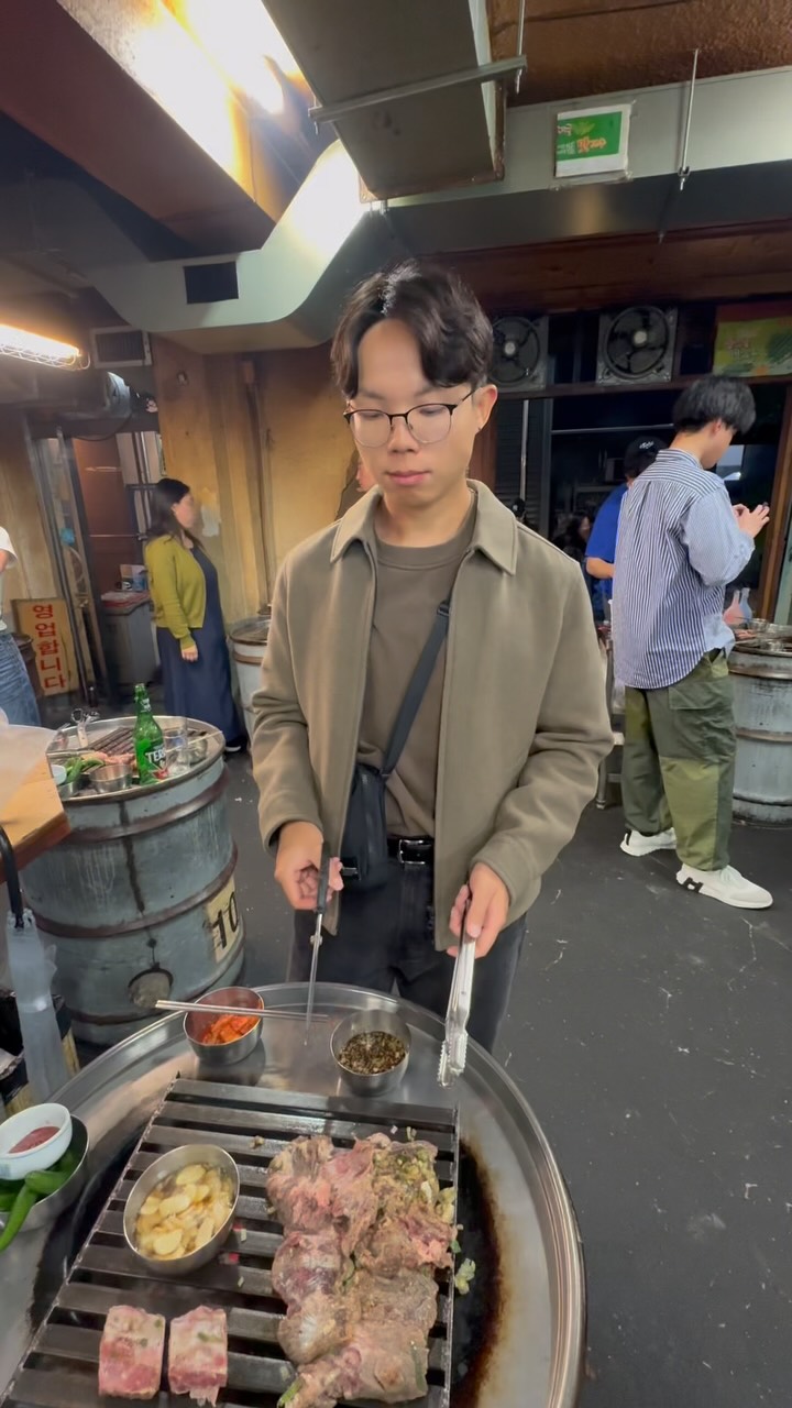 Korean Barbecue Restaurant in Myeongdong
