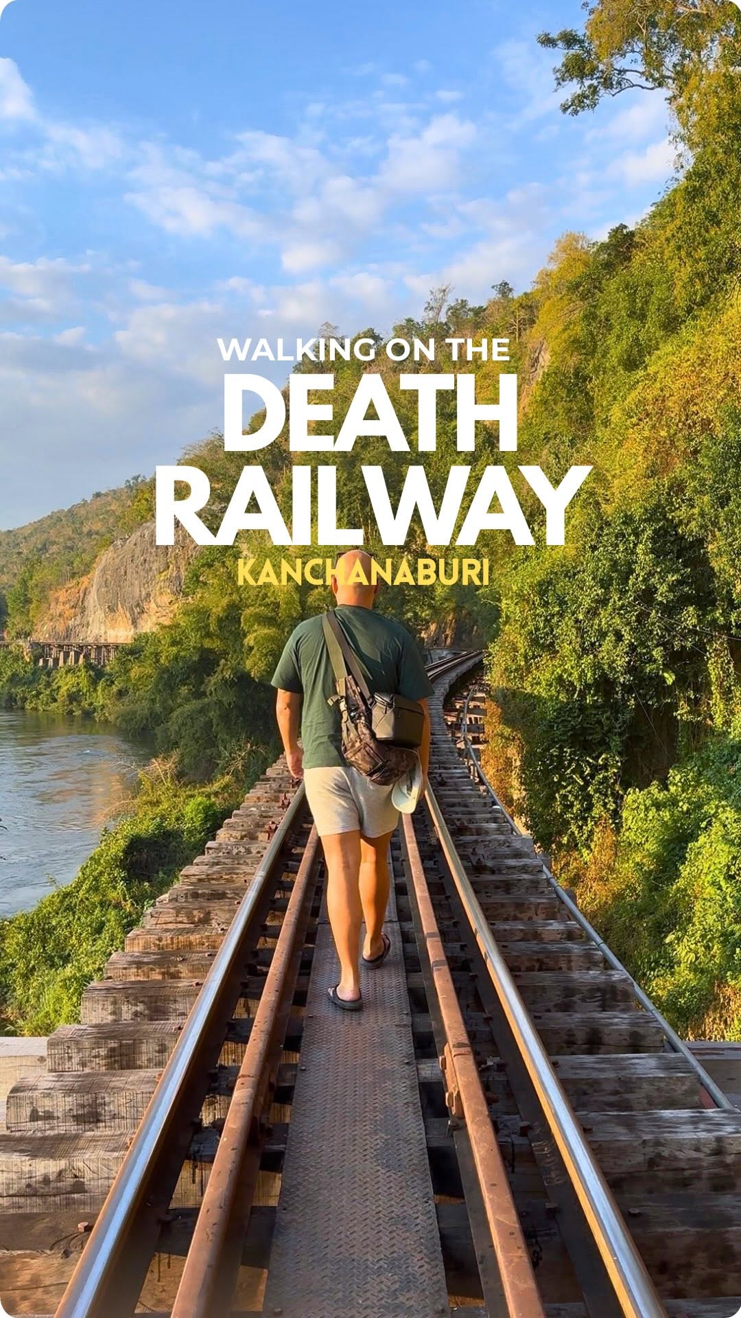 Death Railway Bridge Offers Scenic River and Cliff Views