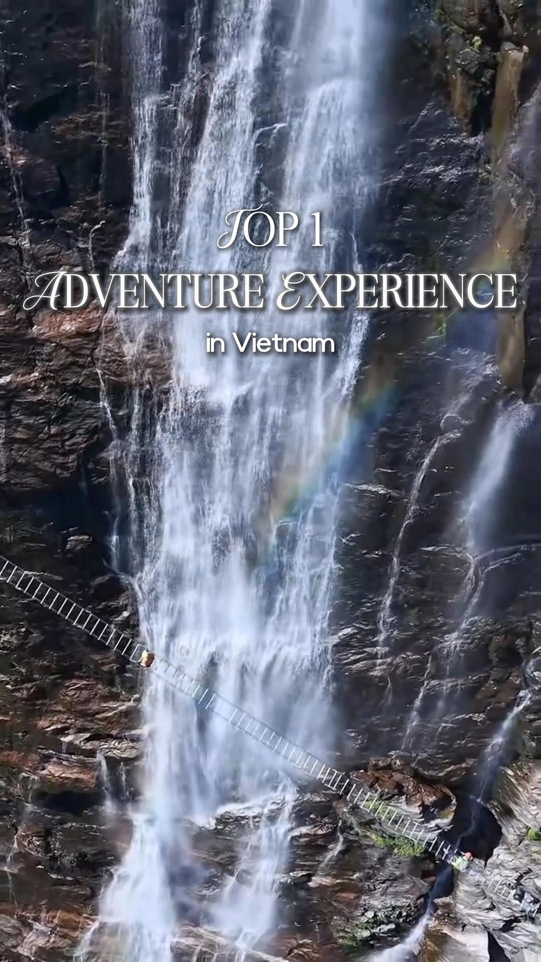 Via Ferrata Adventure At Vietnam's Highest Waterfall