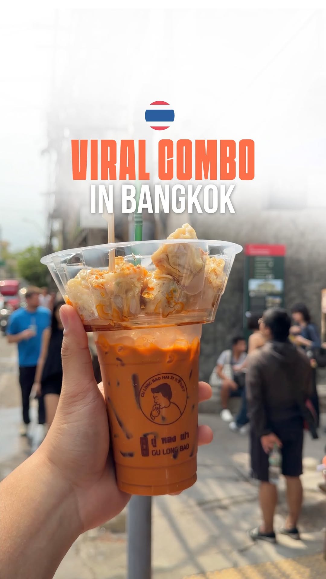 Viral Thai Tea And Dumpling Combo In Bangkok