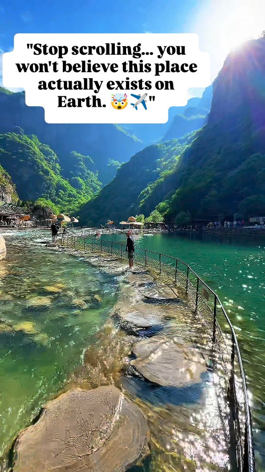 Baoquan Scenic Area: Crimson Cliffs and Emerald Waters