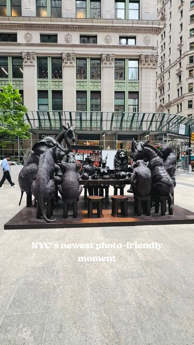 Giant Bronze Sculpture Features Endangered Animals
