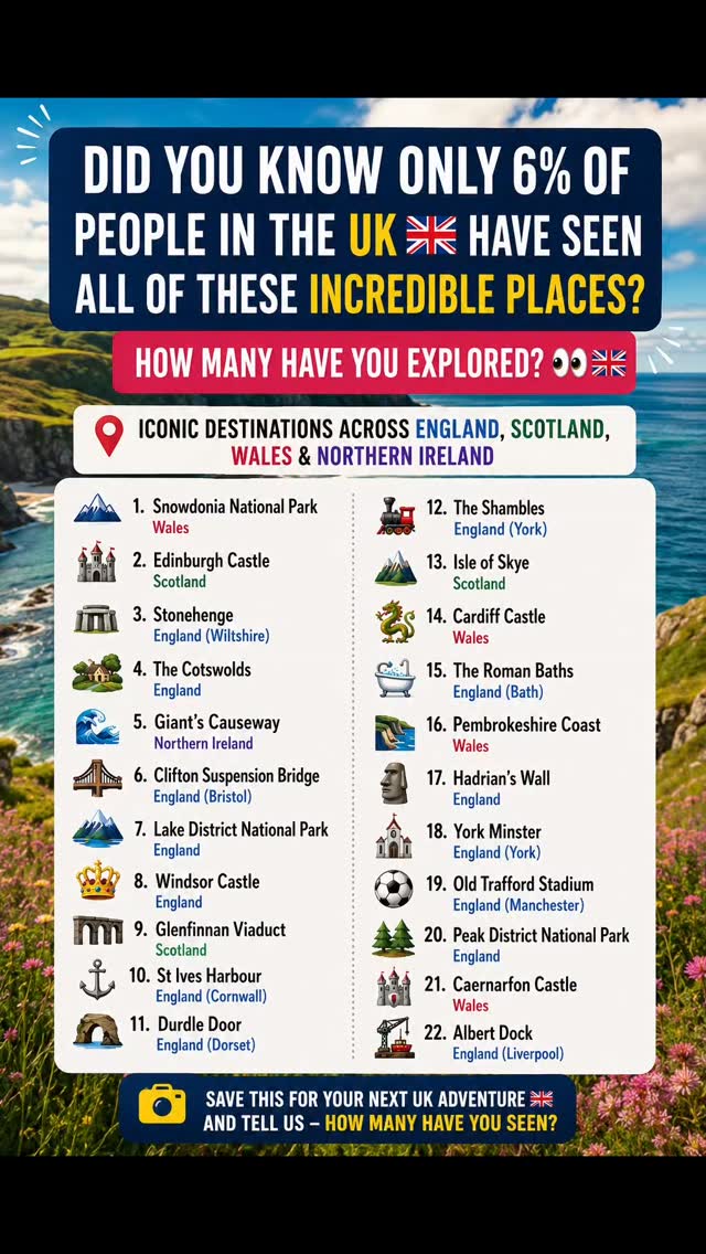 Iconic UK Castles, Parks, and Historic Landmarks