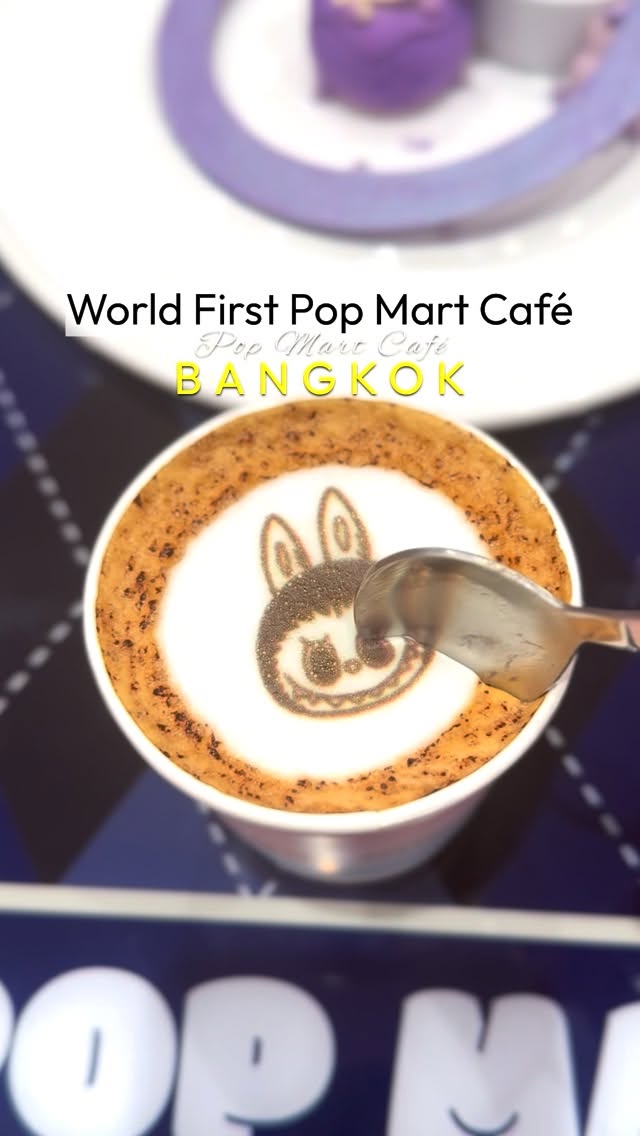 Cute Bangkok Cafe with Pop Mart Collectibles