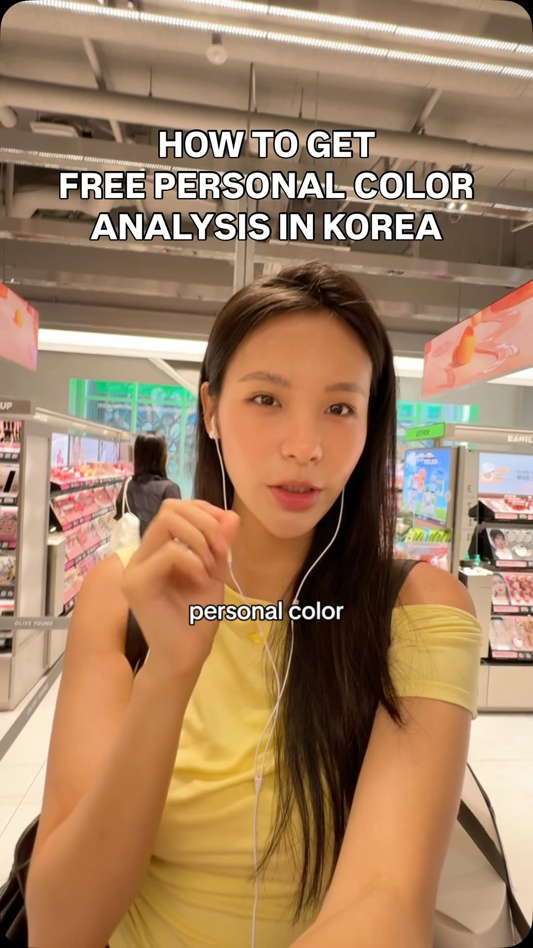 Free Personal Color Analysis At Olive Young Gangnam