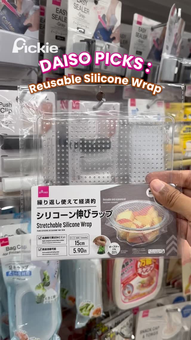 Daiso Malaysia Offers Reusable Silicone Food Wraps