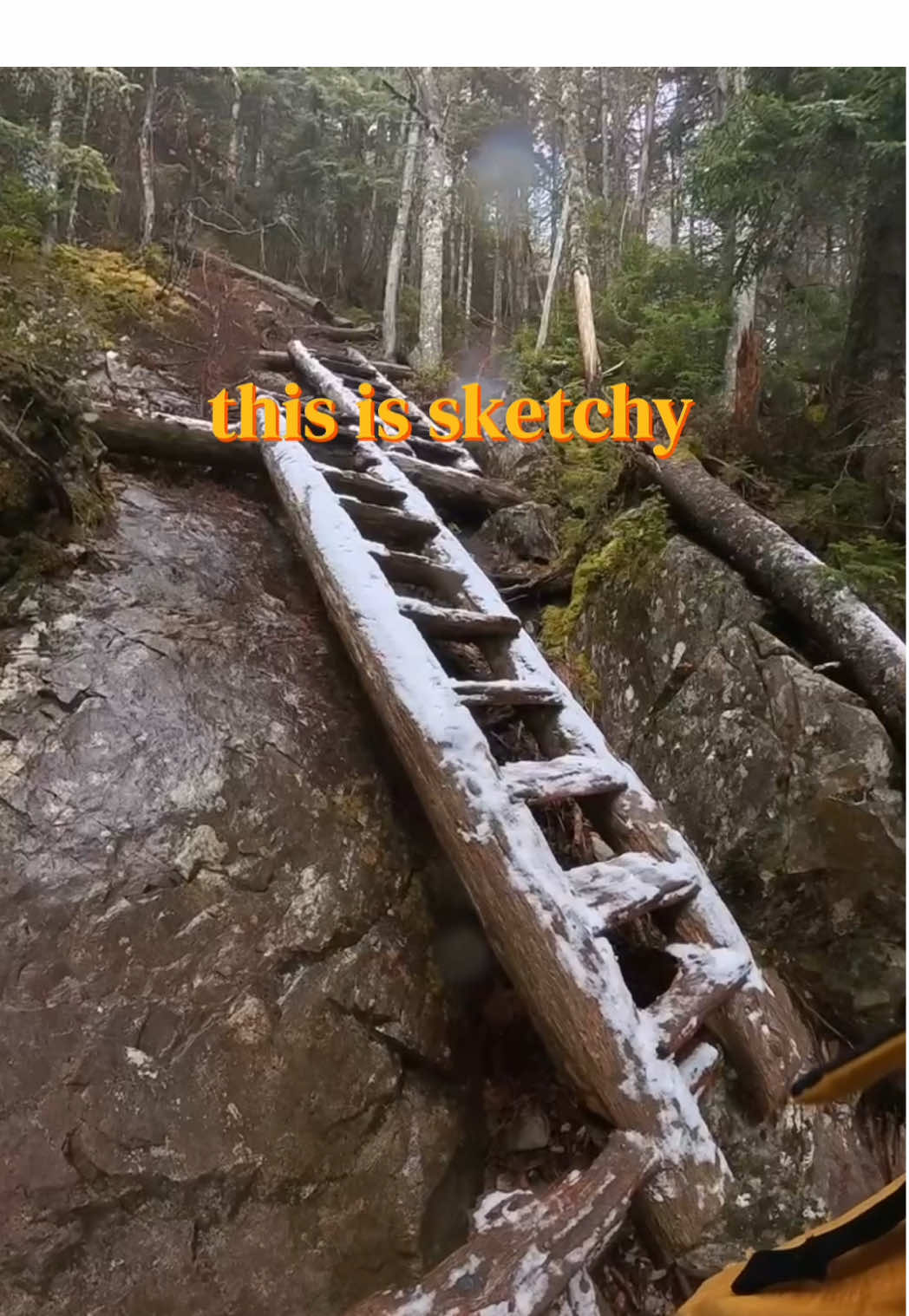 Mount Willey's Steep Ladders And Snowy Challenge