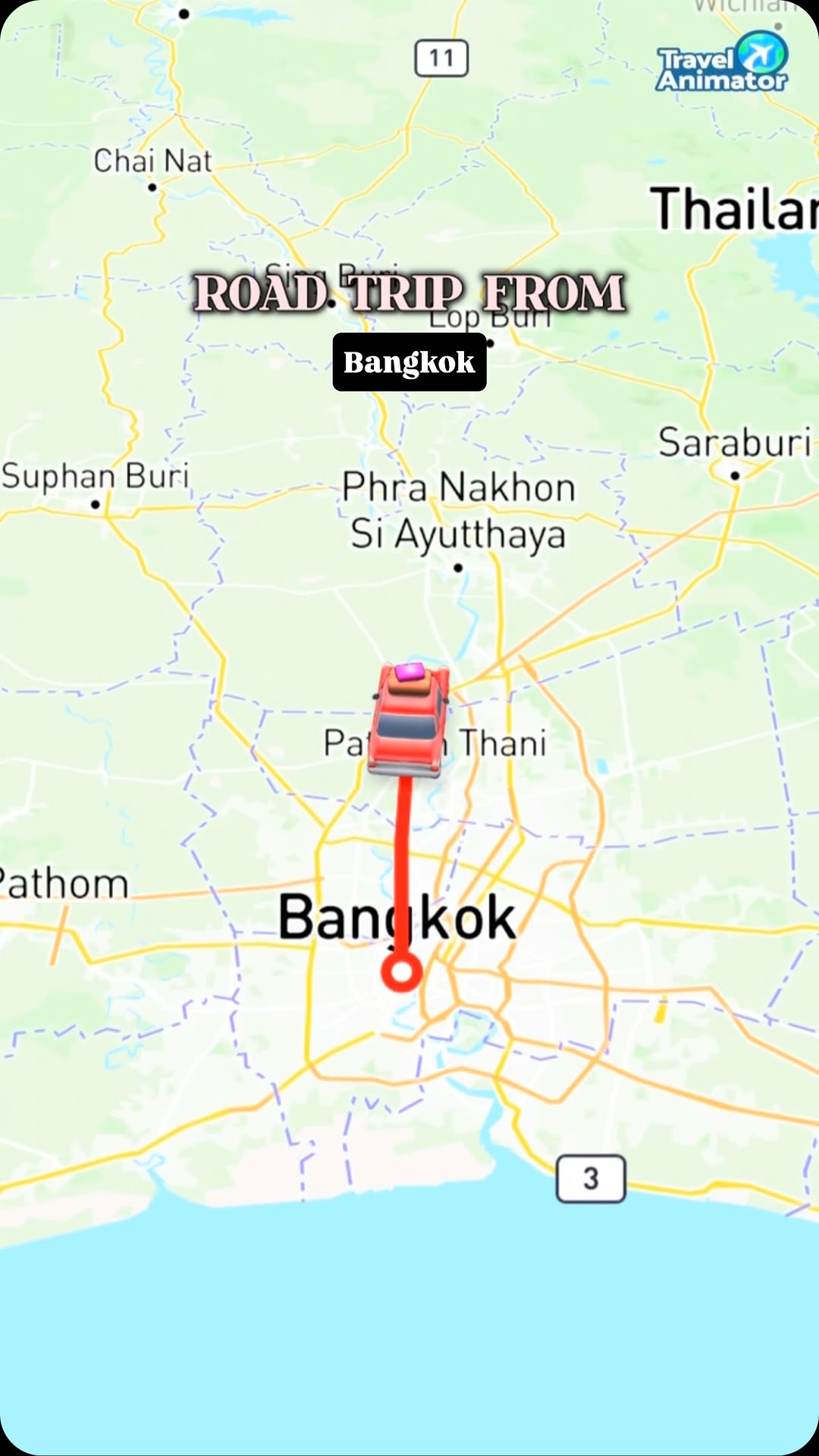 Ayutthaya, Saraburi, Chachoengsao, Nakhon Nayok