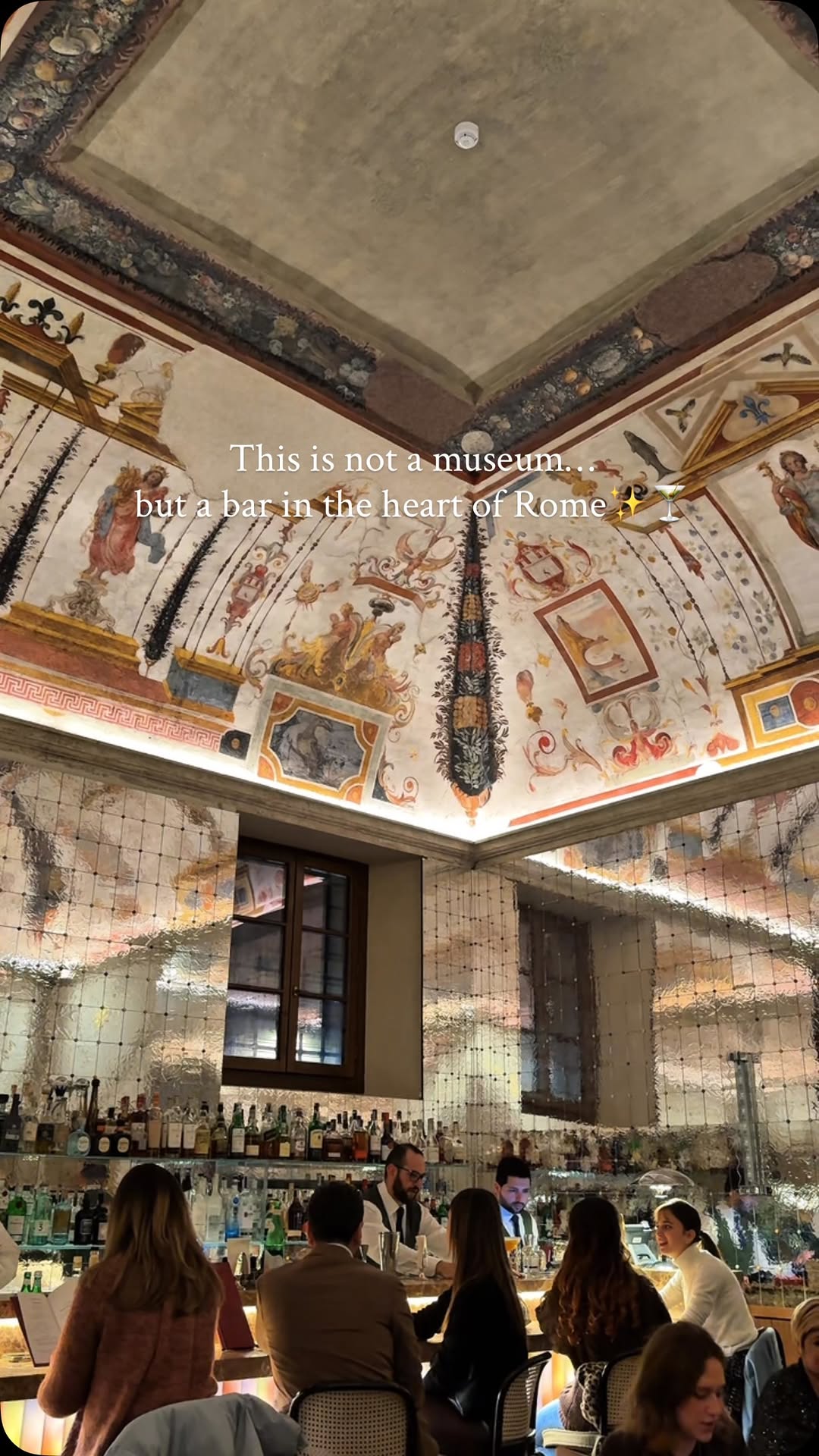 Roman Bar Features Frescoes Inside Palazzo Talìa