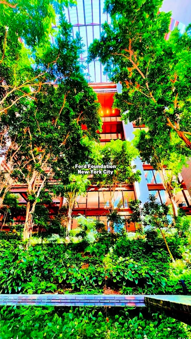 Ford Foundation's Indoor Tropical Oasis