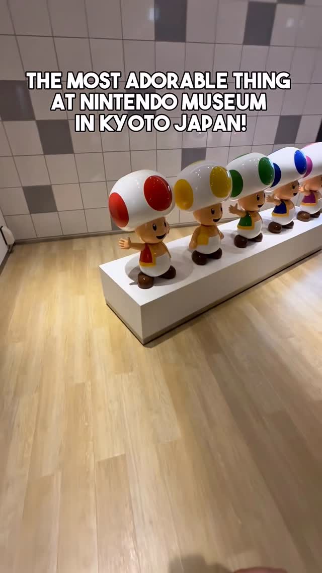 Nintendo Museum's Interactive Toad Characters