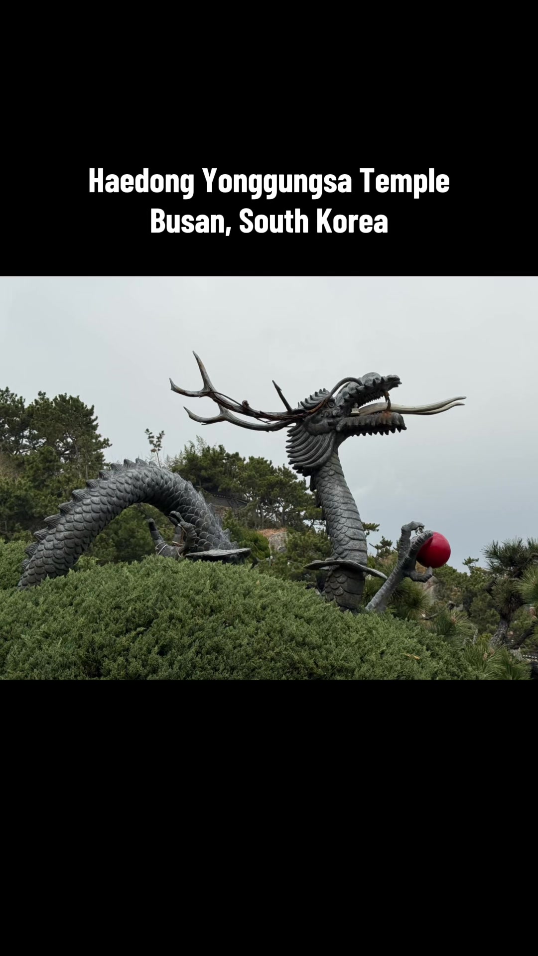 Coastal Korean Temple With Ocean Views