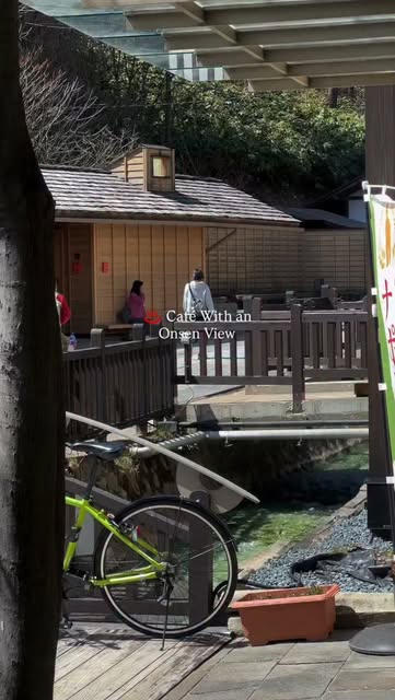 Kusatsu Onsen Cafe Views With Hot Springs