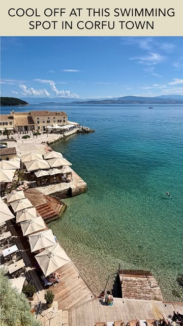 Corfu Beach Offers Tropical Gardens and Fortress Views