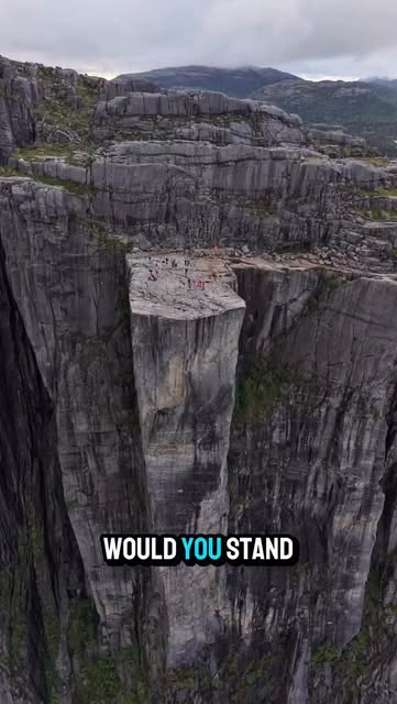 Hike to Pulpit Rock Above Lysefjord