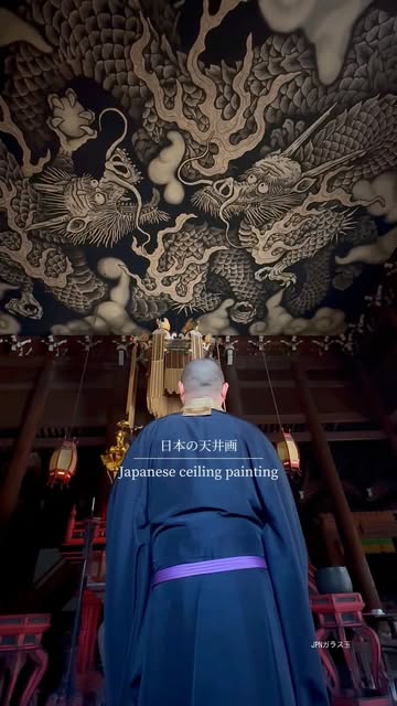 Three Japanese Temples With Dynamic Ceiling Art