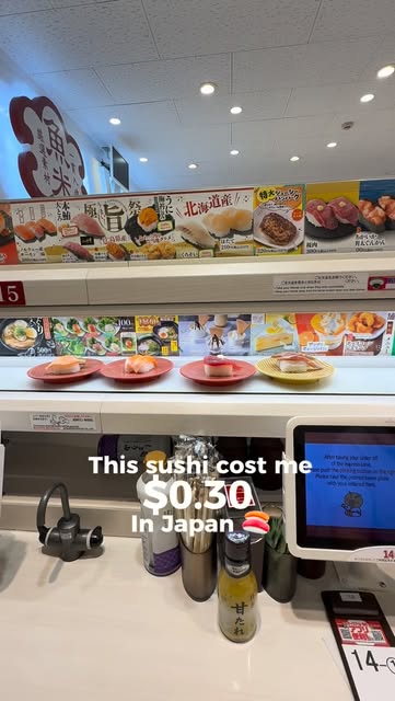 Tokyo Conveyor Belt Sushi Spot Offers Great Value