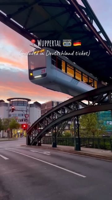 Wuppertal's Unique Suspended Train Ride