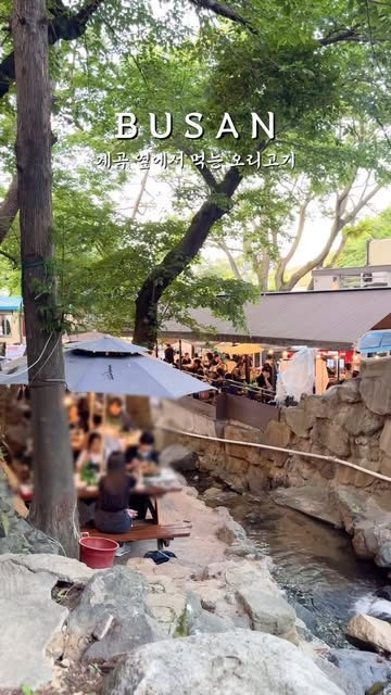 Busan Duck Restaurant by a Stream