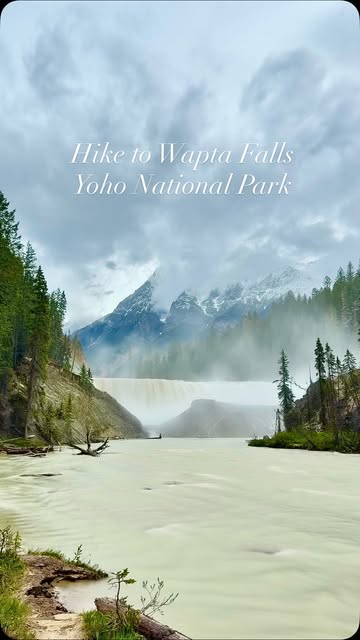 Wapta Falls Trail In Yoho National Park