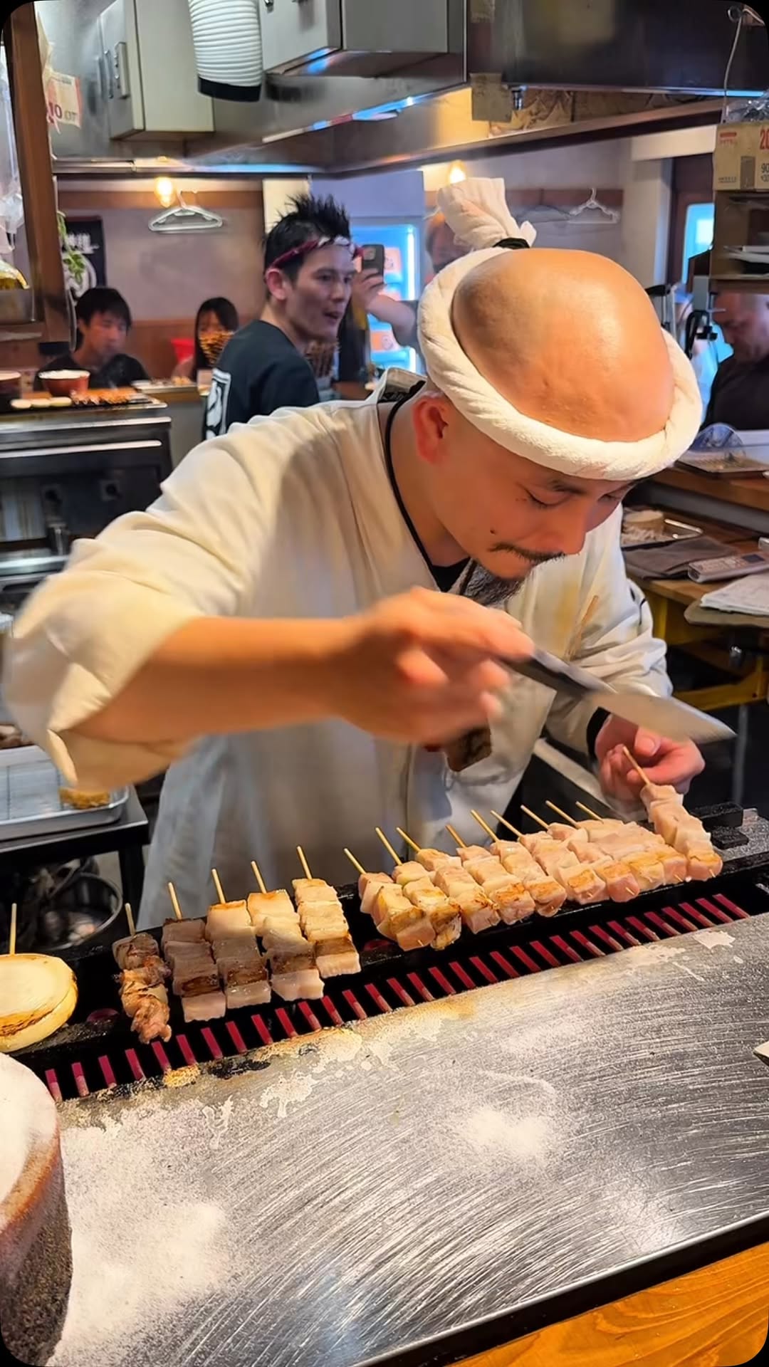 Lively Yakitori Spot in Fukuoka's Gion