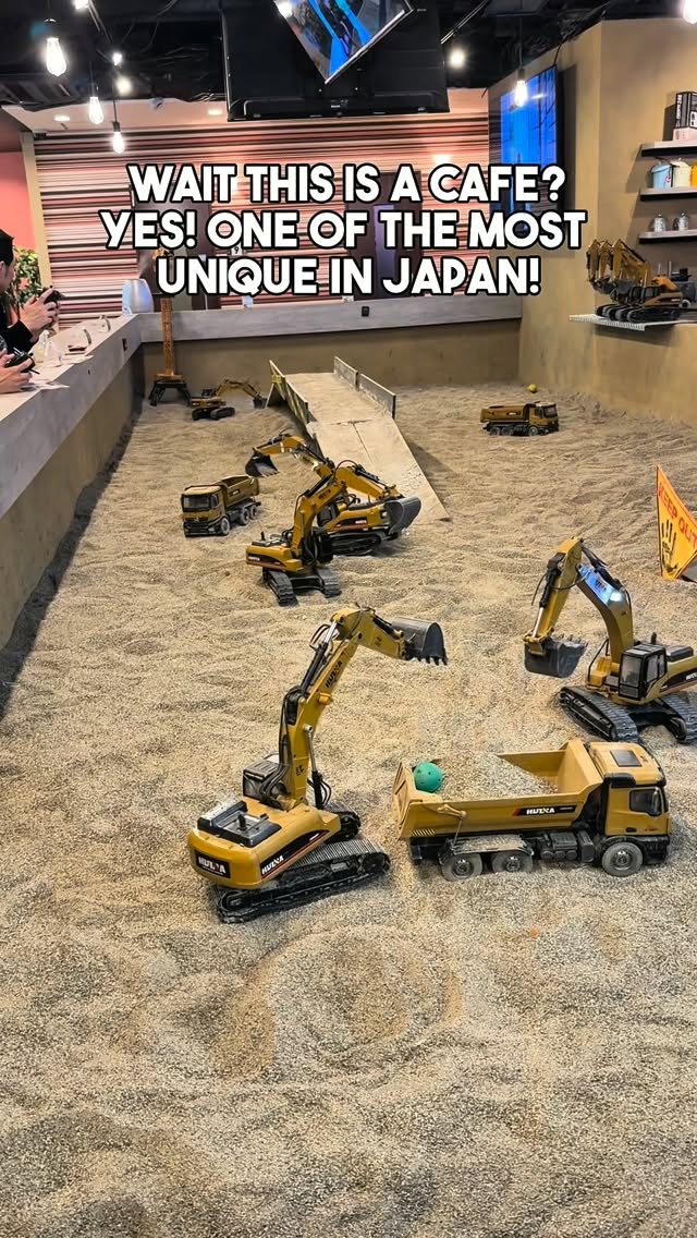 Unique Japanese Cafe Allows Remote Control Heavy Machinery