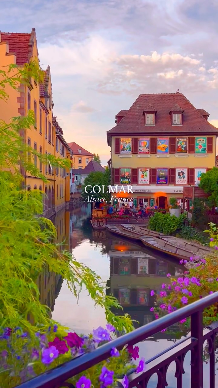 French Fairytale Towns With Canals And Pastel Streets
