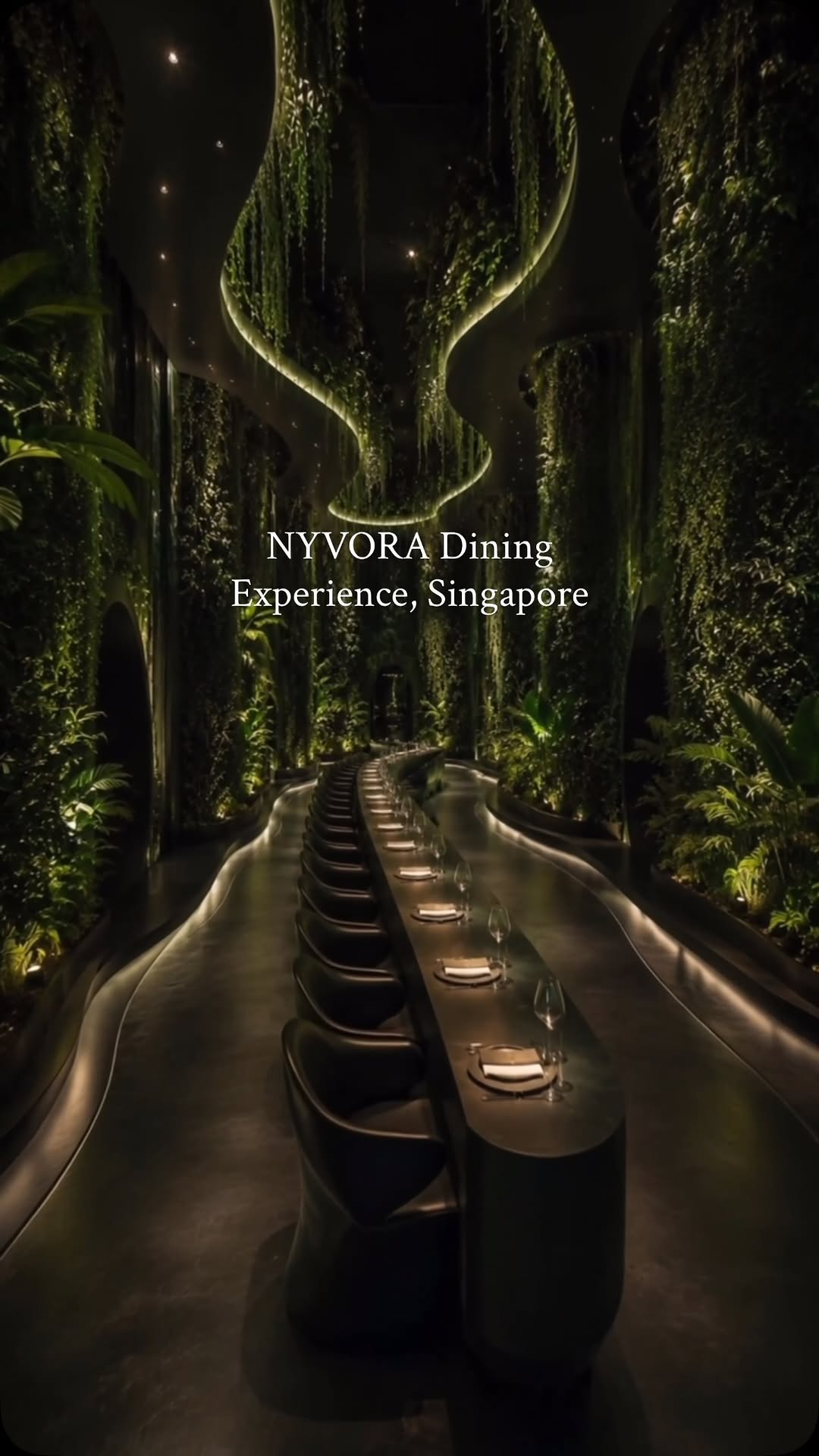 Experimental Dining in Tropical Futuristic Setting