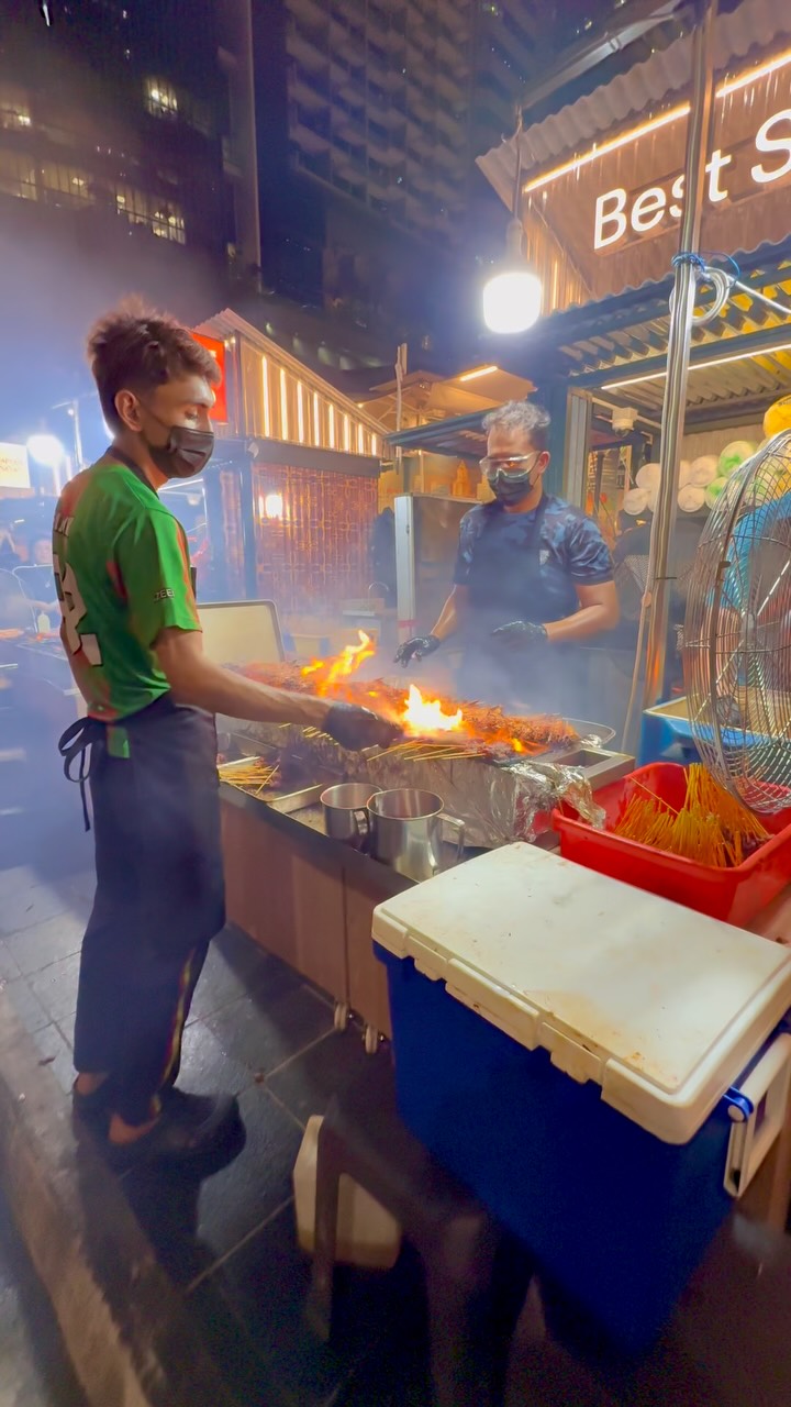 Singapore's Satay Street Transforms Lau Pa Sat