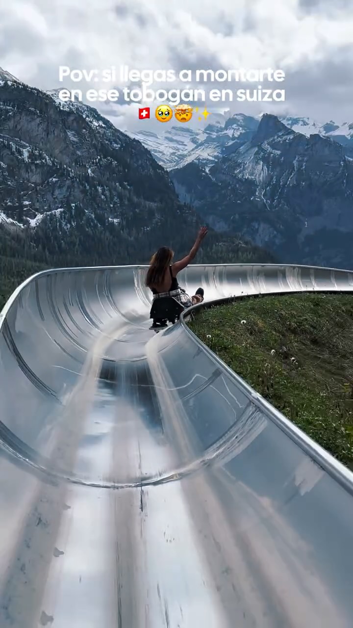 Swiss Alpine Slide at Oeschinen Lake