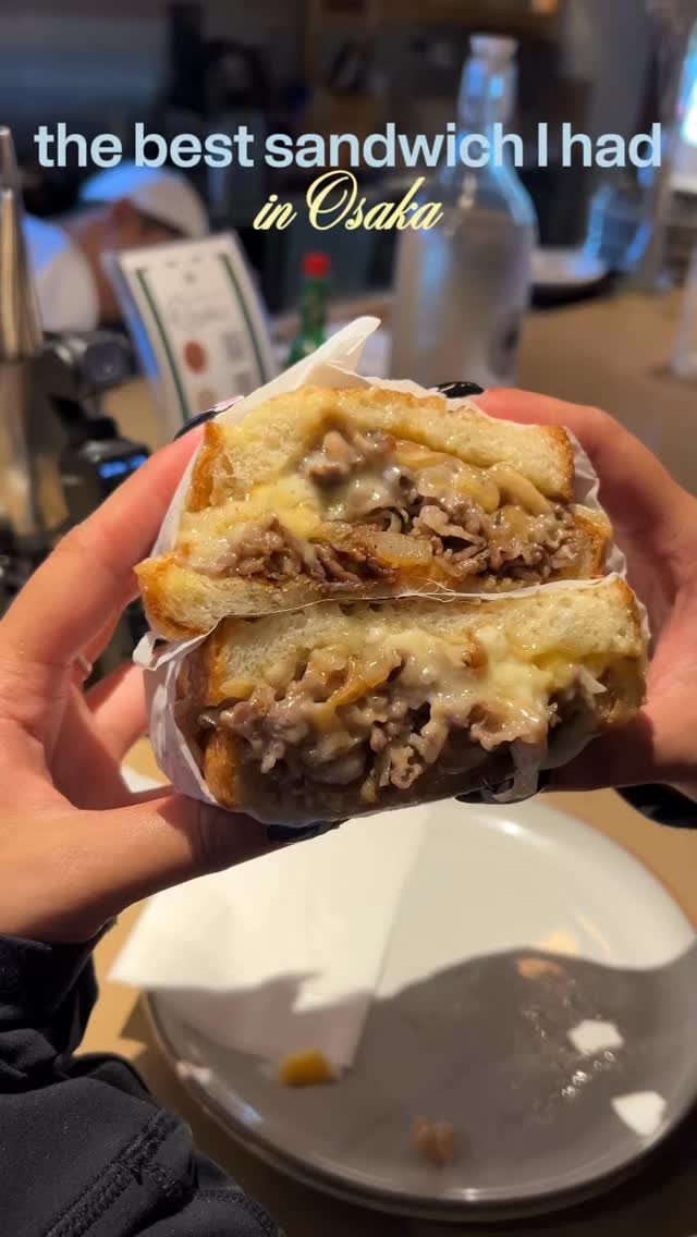 Wagyu Philly Cheesesteak Sandwich Spot in Osaka