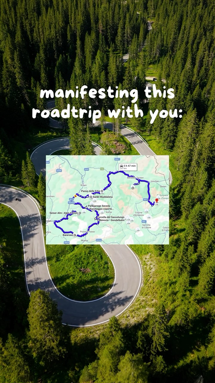Dolomite Road Trip Featuring Mountain Peaks And Golden Hour