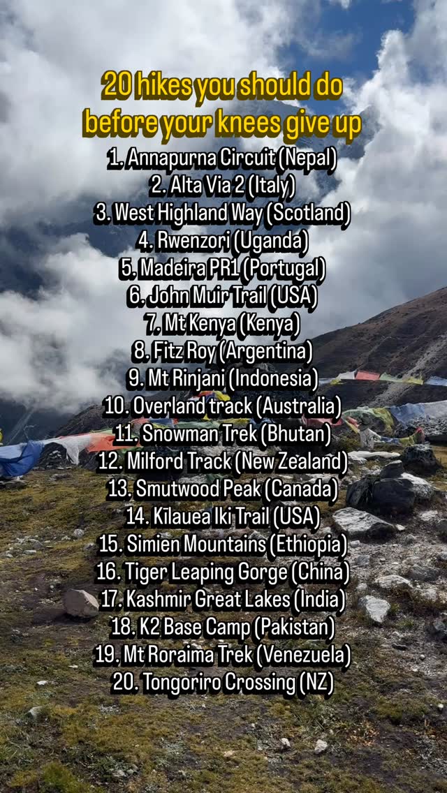 Epic Hikes Across Global Mountain Ranges