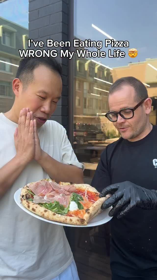 Naples-Style Pizza Eaten in Sicilian Fashion