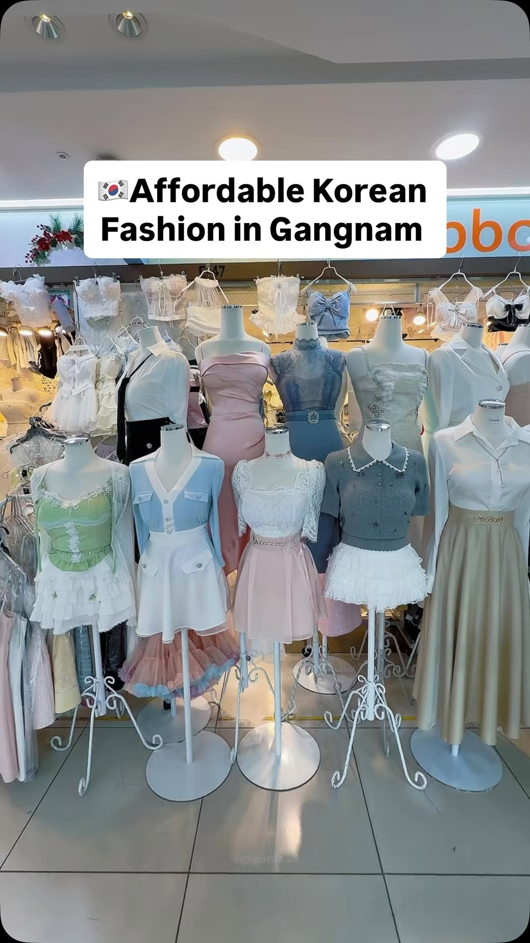 Gangnam Station Underground: Affordable Korean Fashion