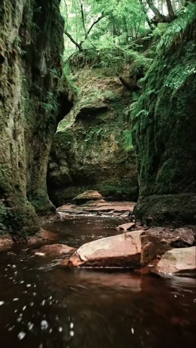 Scotland's Mysterious Red-Hued River Gorge