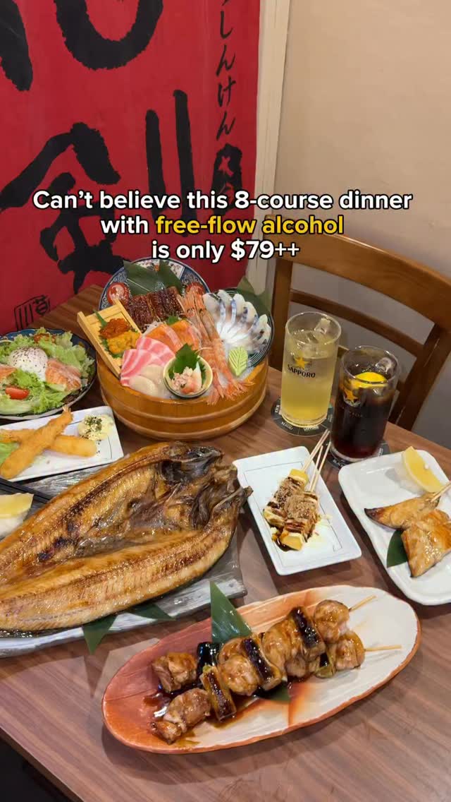 8-Course Izakaya Dinner With Free-Flow Drinks