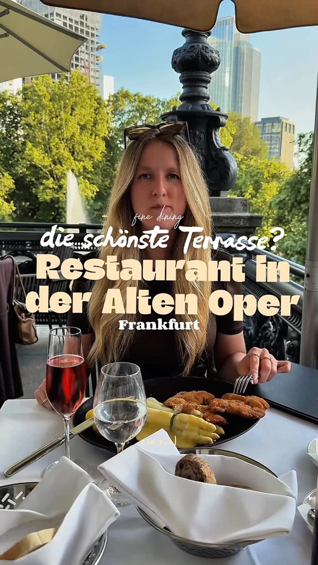 Frankfurt's Opera House and Restaurant Terraces
