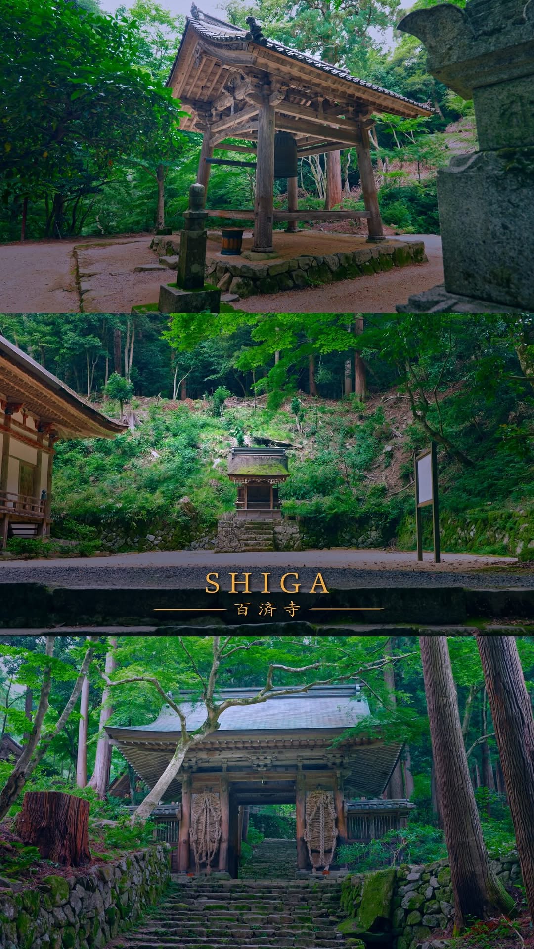 Historic Shiga Temple Immersed in Greenery